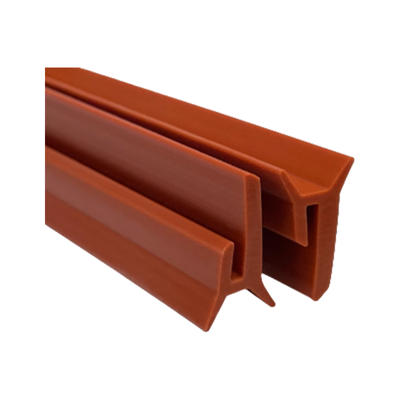 How does the Y-shaped silicone strip achieve bidirectional compression sealing through its cross-sectional structure?