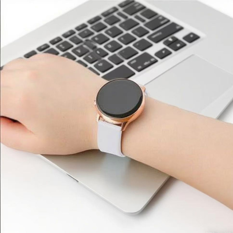 How can permanent deformation be prevented from affecting the wearability of a silicone watch strap during the stretching process?